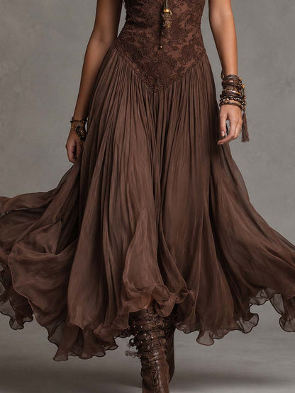 Aveline - Vestido Cacao Romance