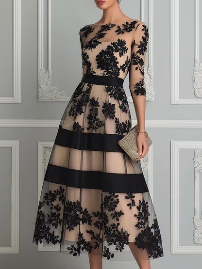 Ottilie - Robe Noire Étoile